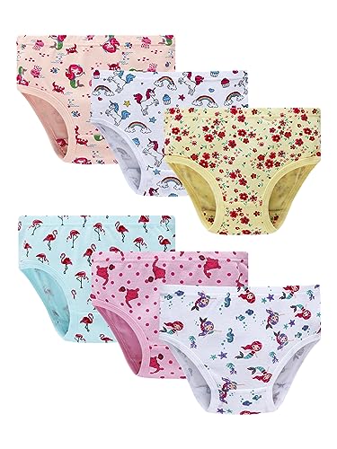 Lampu Little Girls Soft 100% Cotton Underwear Toddler Panties Big Kids Undies