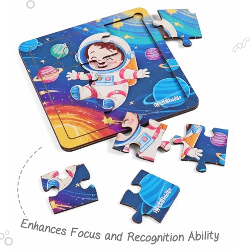 Image of FIRSTCRY INTELLISKILLS Premium Jigsaw Puzzle for Kids |36 Pcs Puzzle Set | Fun Learning &Educational Toy for Enhancing Concentration | 3+ Years |Best Birthday Gift |BIS Certified (Space)