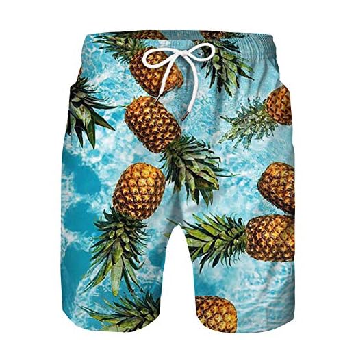 Haomei Strandbyxor för män 3D-tryck grafiska shorts förälder-barn surfbaddräkt snabbtorkande badkläder sommarbyxor boardshorts