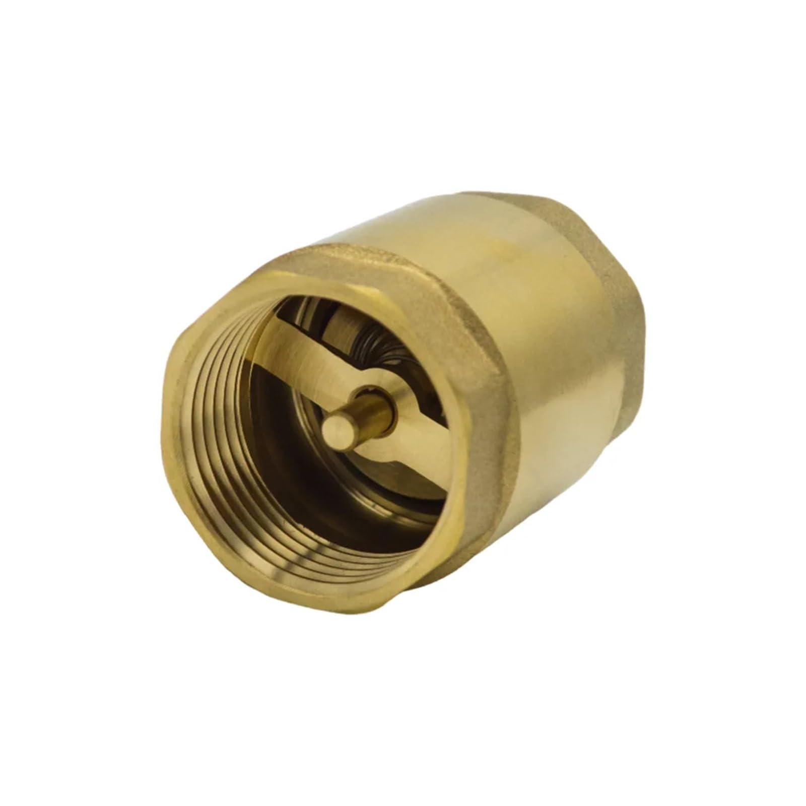 Valvola di ritegno a Molla in Linea in Ottone, Filettatura Femmina da 1/2" a 3/4"(DN65)