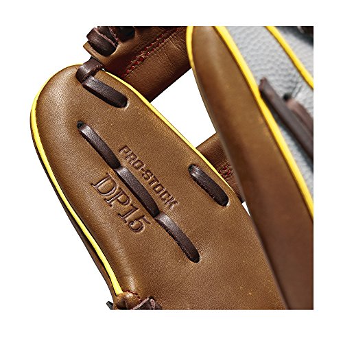 image for Wilson A2000 11.75-Inch SuperSkin Baseball Glove, Saddle Tan/Yellow Go