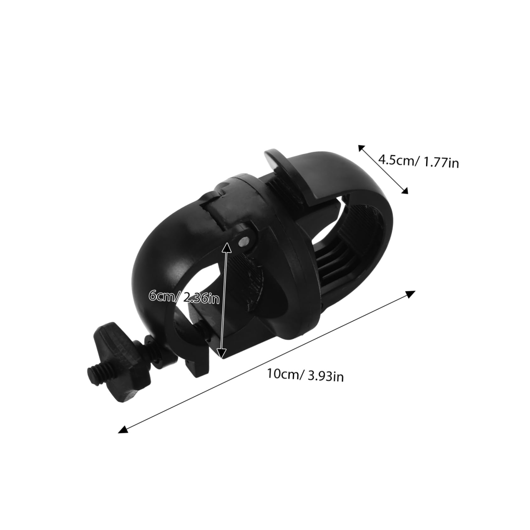 BESTonZON 2pcs Bicycle Flashlight Mounting Bracket Quick Release Handlebar Clamp Rotatable Adapter for Mountain Road Bikes Sturdy Light Holder for Night Riding Safety