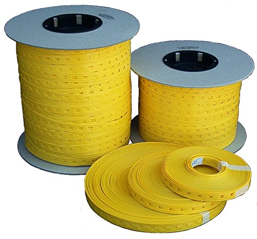 Postal Strapping: Yellow Self-Locking Strapping for USPS Mail Trays EZ Alternative to Postal Kits No Clips Needed 1000 FT $65