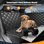 Siège d'auto pour chiens, Extendeur de siège arrière pour chiens - Appui 400lbs, 2026 Nouveau étanche, résistant aux rayures, antidérapant hammam portable pour chien, adapté aux voitures, VUS et camions
