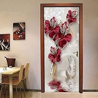 3D Selbstklebende Türtapete Gelbes Wassertropfen Muster 85x200 Cm - Realistischer Fototapete Türaufkleber Mit Wow-Effekt