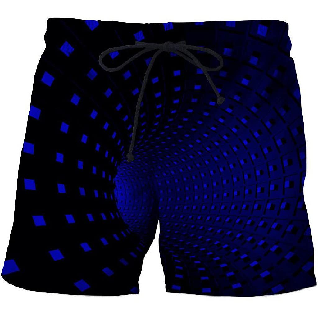 Geometric Pattern Short Beach Men Casual Quick Dry Sports Mens 3D Printing