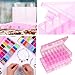 AKOAK 1 Pack 24 Grid Plastic Storage Case, Transparent Jewelry Display Organizer, Detachable Divider -7.5