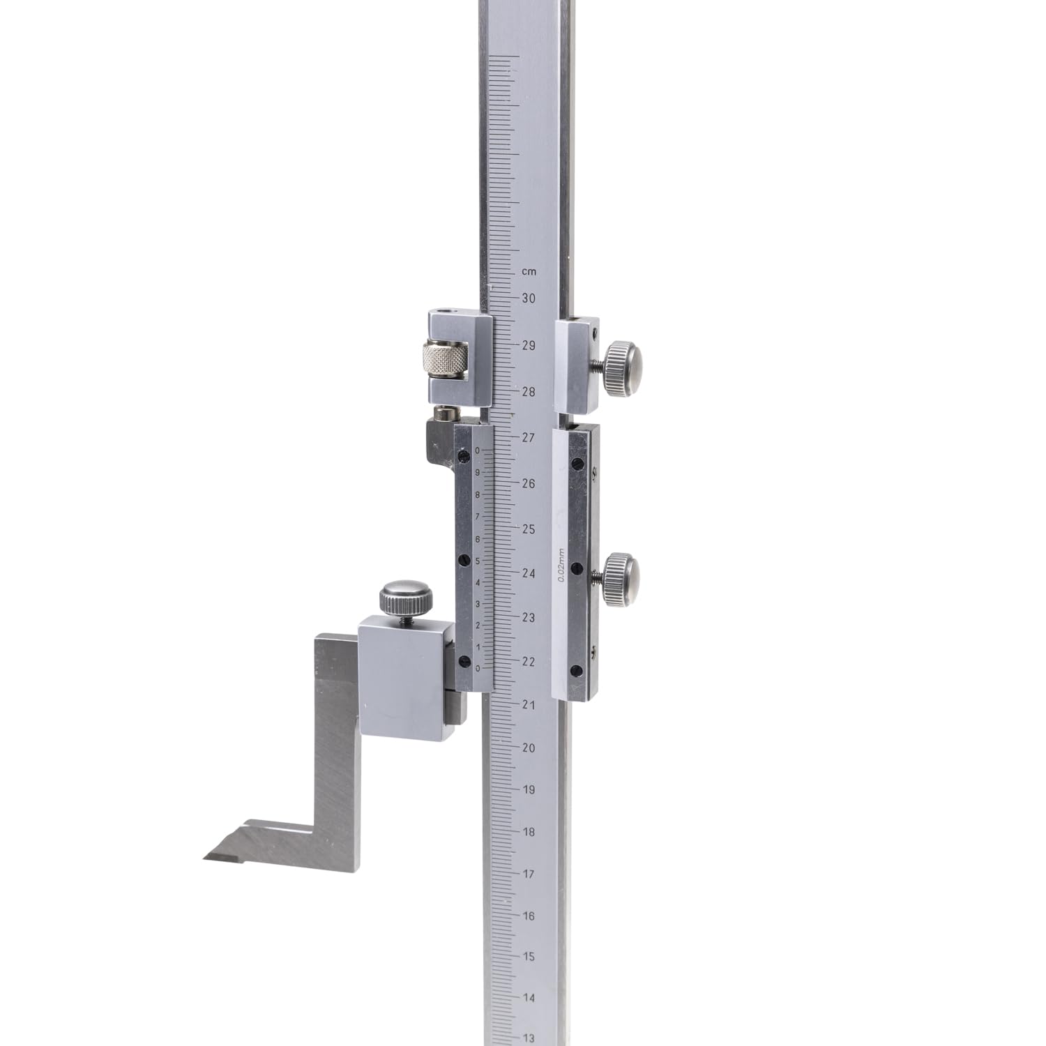 WIKISTORE TRUSCHINO PROFESSIONALE 300X0,02 mm, Truschino in Acciaio con Vite Micrometrica e Punta in Metallo Duro, Attrezzo da Lavoro Preciso, Robusto e Resistente