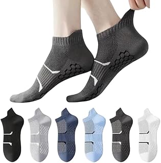 6 Pair Bamboo Ankle Socks for Men –Made With Durable & Breathable Cotton, Anti Odour & Bacterial Ideal for Gym, Running, Office, Sports,Daily Use For All Season ABS-2 (Free Size) Price in India