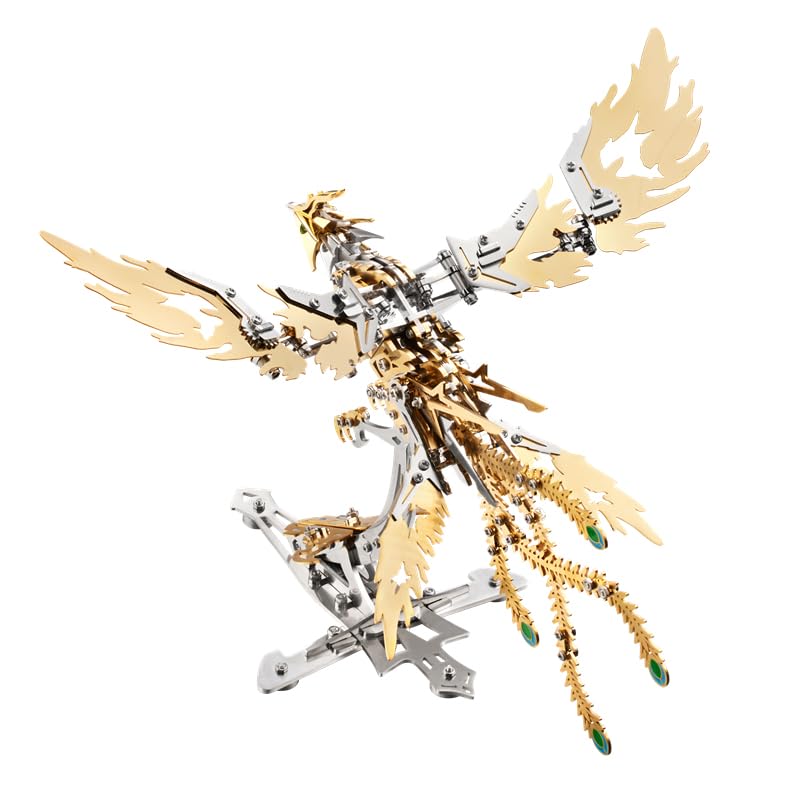 Metalowe puzzle 3D dla dorosłych, zestaw mechanicznych modeli Phoenix 358 szt