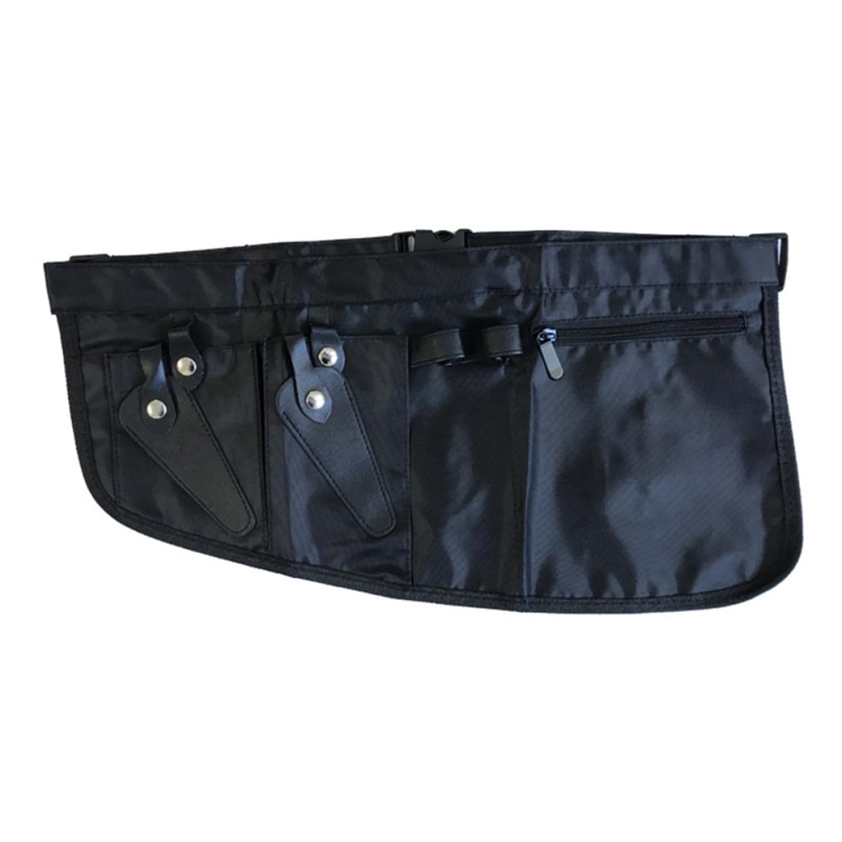 GALPADA Marsupio per Parrucchiere in Tela Nera Resistente Protezione Completa, Custodia Semplice per Forbici e Accessori da Lavoro Professionale