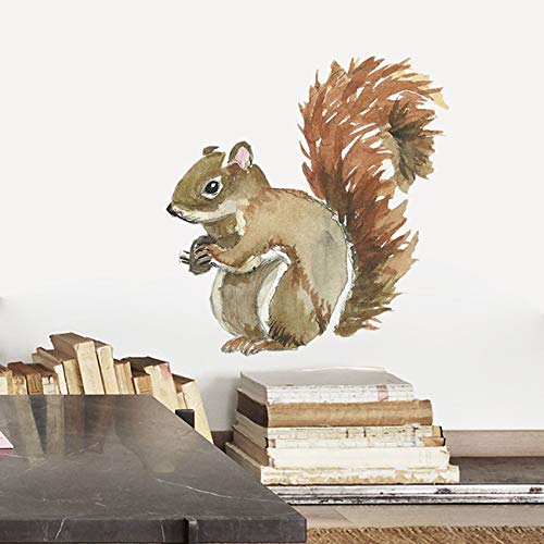 Vinilo Decorativo 3D Ardilla Amoda Marrón miniatura 4