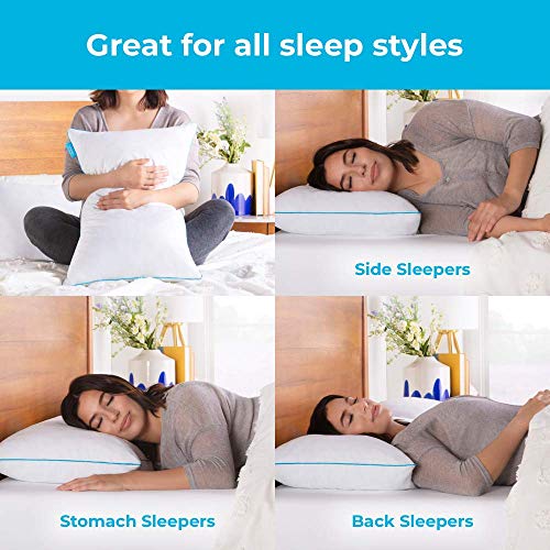 Linenspa LZSS02SD Two Pack Shredded Gel Memory Foam Pillow – Cooling Bed Pillow thumb #3