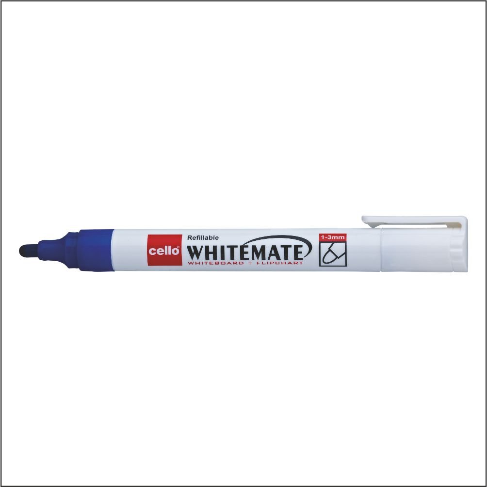 Cello Whitemate Whiteboard Marker Set - Count of 10 (Blue)- - Image 3 thumbnail
