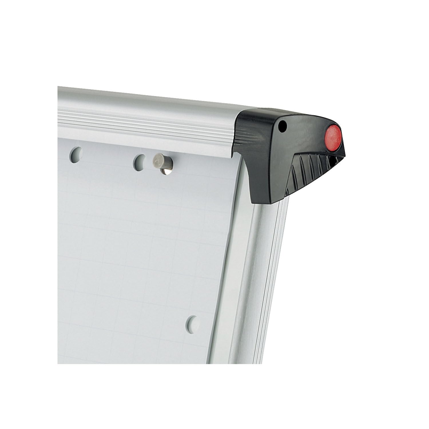 MAUL Pizarra rotafolio MAULpro móvil plateado ajustable magnético