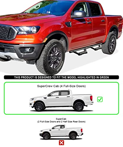 Estribos laterales para Ford Ranger 2019-2026 acero inox miniatura 2