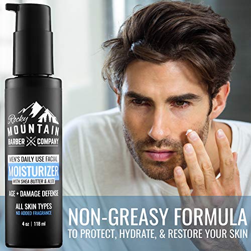 Men's Face Moisturizer - Made in Canada - With Shea Butter, Jojoba Oil, Argan Oil & Vegetable-Derived Glycerin - Fragrance-Free Formula For All Skin Types - Image 3