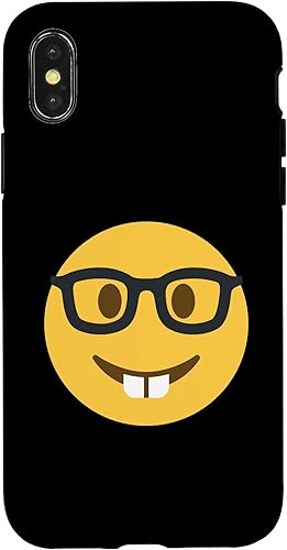 Miniatura 7 de iPhone XR Emoticon Nerd Face Nerd Face con estuche para gafas