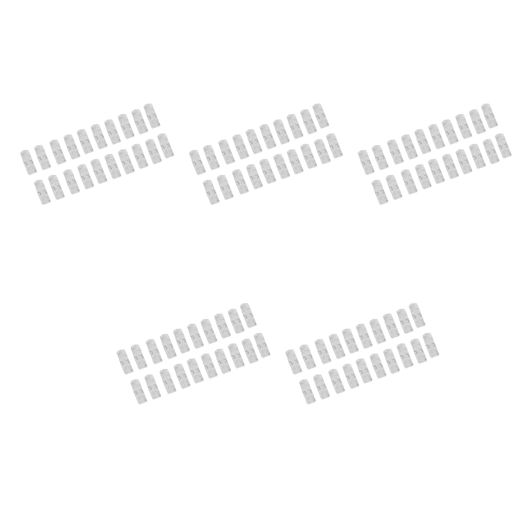 Jnchdghwa Transparent 100Pcs/Lot Wire Fixing Clamp Clip Desktop Wire Clear Up Clips Holder Clamps Cable Clip Device Usb Cord Clips Holder