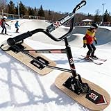 【Direction flexible à 360°】 : Le ski arrière est doté d'une structure de roulement de haute précision permettant une rotation à 360° sans angle mort, réduisant ainsi la résistance à la direction de 40 % pour des virages faciles et une maniabilité réactive. Que ce soit sur des pistes étroites, pour éviter les obstacles ou pour explorer les pentes hors-piste, il permet des virages serrés sans effort, s'adaptant à toutes les conditions de neige.