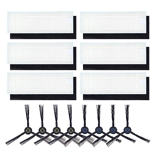 A9S A9 A7 Filtro HEPA de Cepillo Lateral de Repuesto. Compatible con Silvercrest SSR1 SSRA1 Robot...