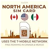 travSIM T-Mobile Prepaid North America (USA, Canada & Mexico) SIM Card – 50 GB US, 5 GB CA & MX Combined Valid for 30 Days – (T-Mobile) SIM Card for USA, Canada & Mexico