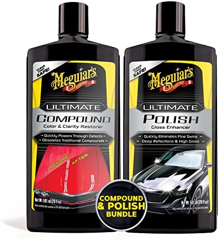 Meguiar's Ultimate Compound Bundle with Meguiar's Ultimate Polish - 20 Oz Bottle