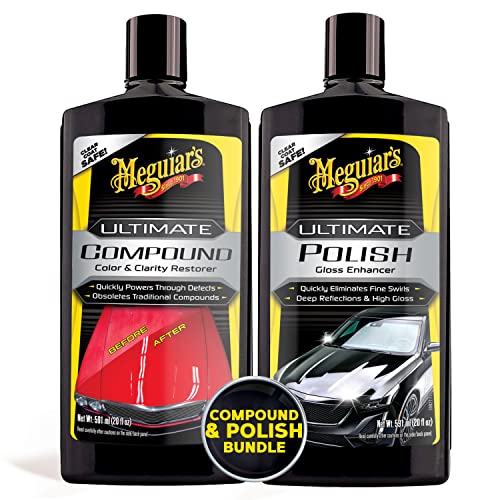 Meguiar's Ultimate Compound Bundle With Meguiar's Ultimate Polish - 20 Oz Bottle #TOP15