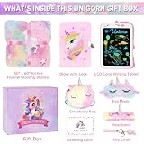 Jenria Unicorn Gifts for Girls, Girls Toys Age 6-8, Birthday Gifts for Girls Age 3 4 5 6 7 8 Years Old Girl, Easter Baskets for Kids, Birthday Gift Ideas, Unicorn Toys for Daughter, Niece