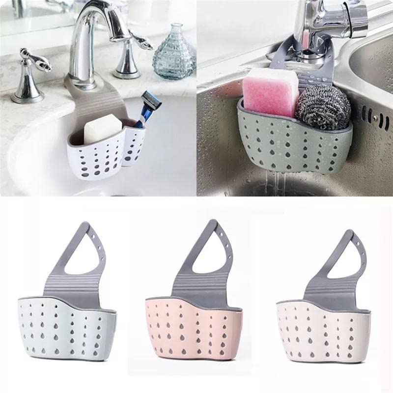 D MARK® Silicone Kitchen Sink Sponge Holder Hanging Storage Caddy Drain Basket (1 Piece, Multicolour) (B0BSDQ28R4) Amazon Price History, Amazon Price Tracker