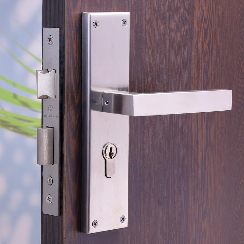 Gaurish Matte Steel Mortise Door Handle Set - 8 Inch, Solid Metal, Vintage Design with Cylinder, Easy Installation, Heavy-Duty for Interior & Exterior Wooden Doors (GHM02) (B0DCGBTZGM) Amazon Price History, Amazon Price Tracker