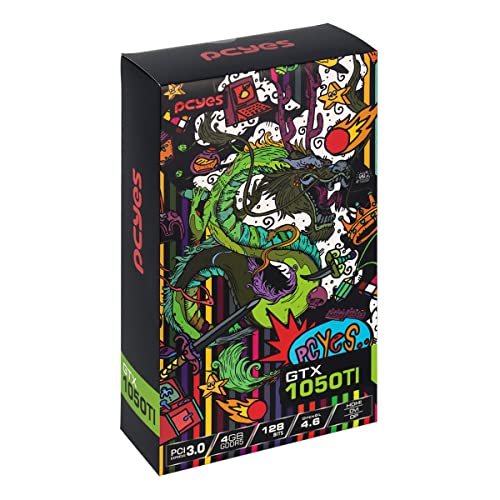 PCYES PLACA DE VIDEO NVIDIA GEFORCE GTX 1050 TI 4GB GDDR5 128 BITS DUAL-FAN GRAFFITI SERIES - PVGTX1050TI4GBR5128 – glide