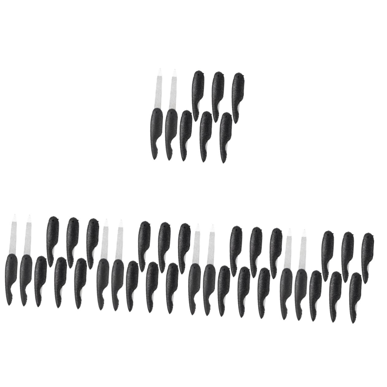 FRCOLOR 40piezas Limatips Plegables Para Uñas Limas De Manicura De Doble Cara Accesorios Portátiles Para Cuidado De Uñas y Pedicura Para Uso Profesional y Doméstico