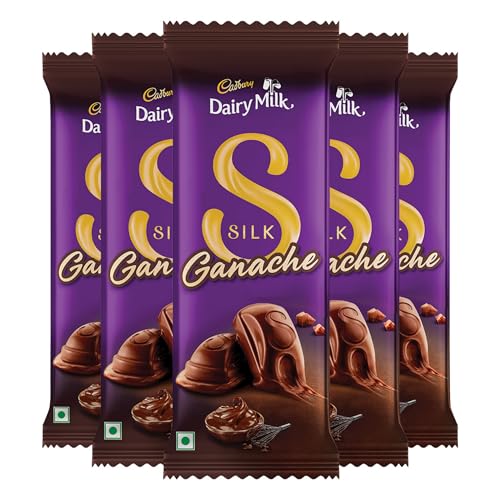 Cadbury Dairy Milk Silk Ganache Chocolate Bars, 54 Grams (Pack of 5) Cadbury Dairy Milk Silk Ganache Chocolate Bars, 54 Grams (Pack of 5)