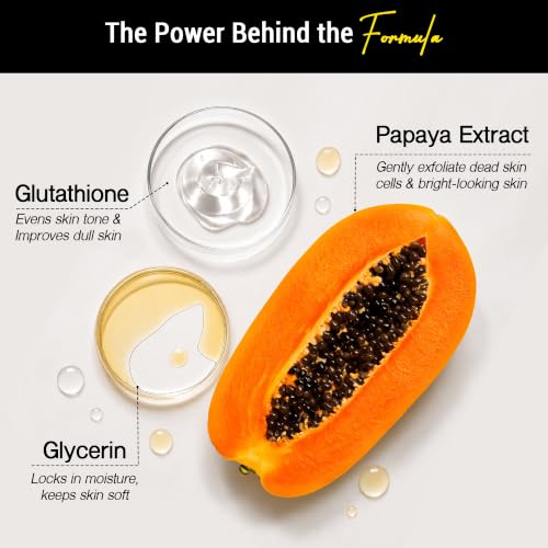 Image of Glutalight Papaya Soap Glutathione & Papaya Extract Body Pack of 3