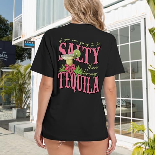 Funny Tequila Shirts for Women Cinco De Mayo Shirt Margarita Drinking Salty Graphic Tees Casual Short Sleeve Tops4