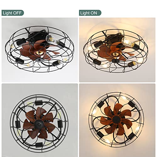 Sofucor-20-Inch-Low-Profile-Ceiling-Fan-Caged-Ceiling-Fan-with-Lights-E264-light-bulbs-6-Speeds-Contemporary-Flush-Mount-Ceiling-Fan-Reversible-DC-Modern-Ceiling-Fan-for-Bedroom-Farmhouse-Dining-Room