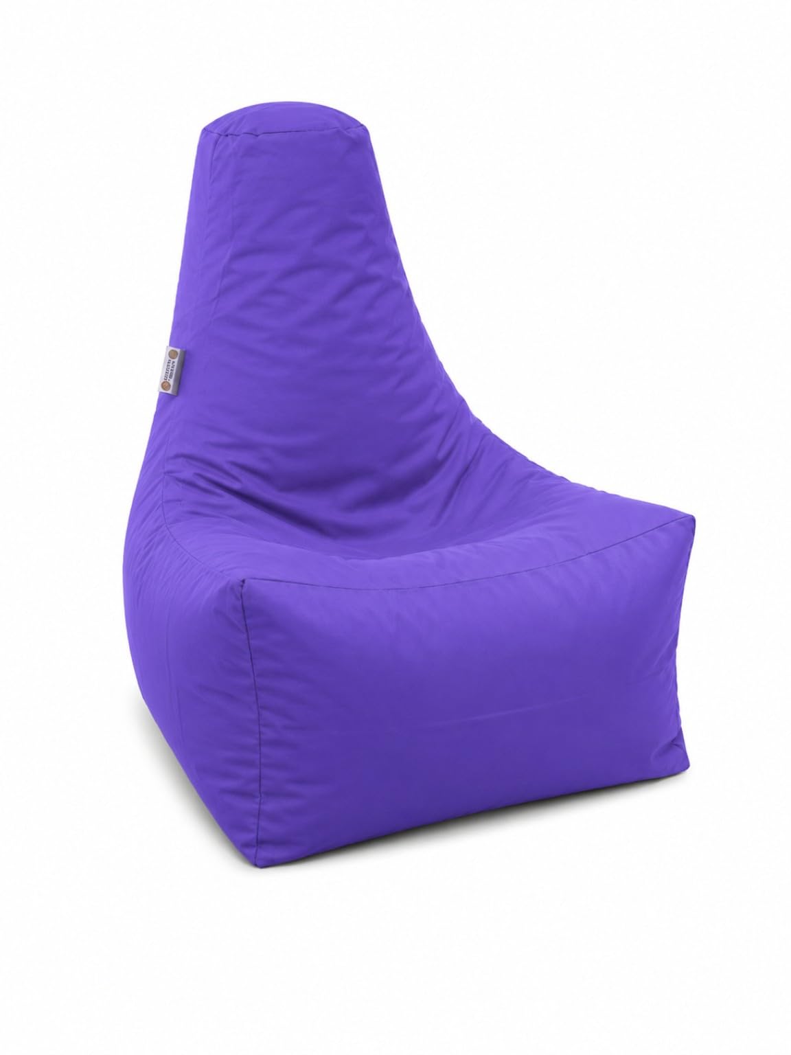 MaxiBean Bean Bag chair Gamer Outdoor and Indoor Adult Gaming Beanbag Garden Seat Water and Weather Resistant - comes ready filled (VIOLET TRIANGLE)