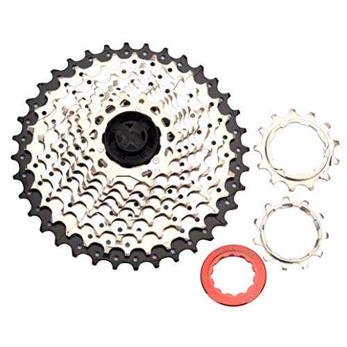 BESNIN Cassette VTT 10 Vitesse 11_25T/11_28T/11_32T/11_36T/11_40T/11_42T Cassette Cassette de vélo 10 Vitesse (10V 11-36T) Cover