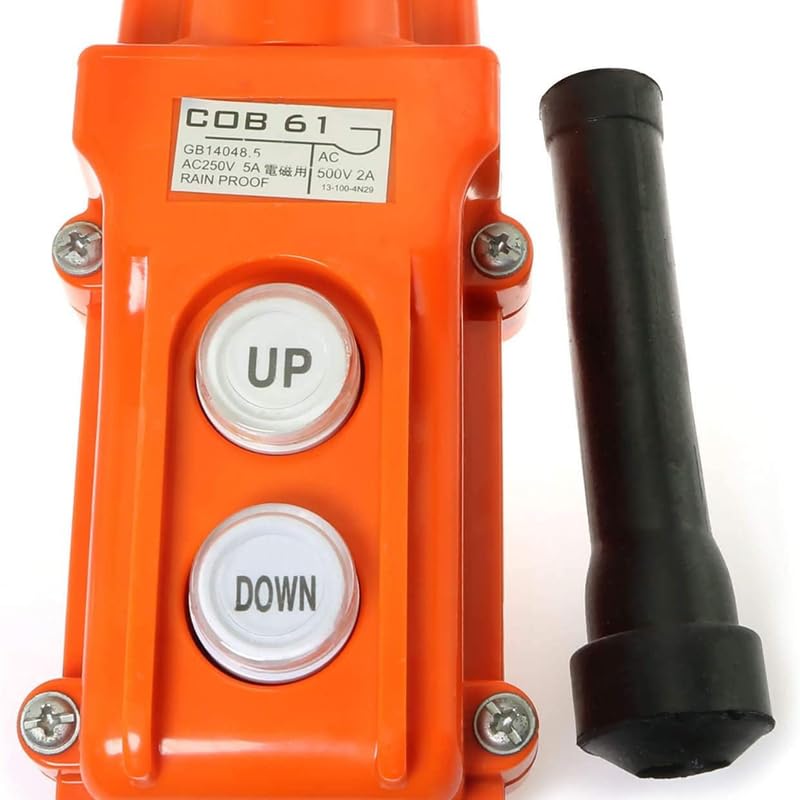 TOOLBUX COB-61 Hoist Crane Push Button Switch - Rainproof Pendant Control Station for UP/Down Hoist Push Button Switch Operations-picture-29