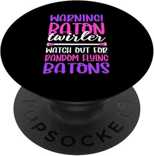 Twirler Gymnastic Cheerleader Majorette Baton Twirling PopSockets Standard PopGrip