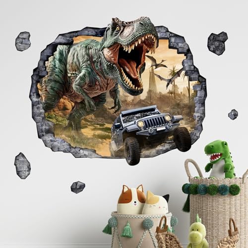 Vinilos Decorativos 3D Tyrannosaurus Rex para Pared miniatura 6