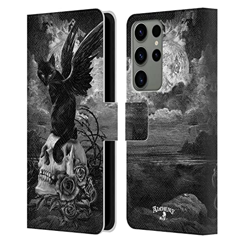Funda de cuero Alchemy Gothic Nueve Vidas para Samsung Galaxy S23 Ultra 5G