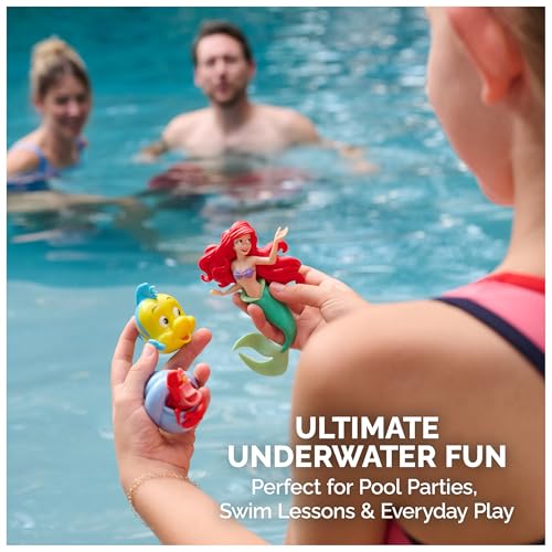 Image of SwimWays Disney The Little Mermaid Dive Characters Pool Toy 3-Pack; Ages 5+