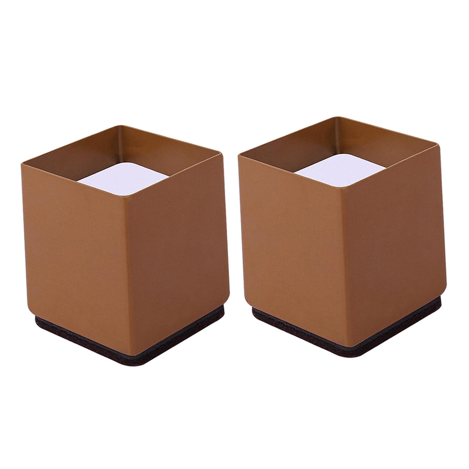 TRENDIVIBE Furniture Risers Bed Riser Chair Leg Lifts Couch Lifter Square 6x5cm Brown-picture-13