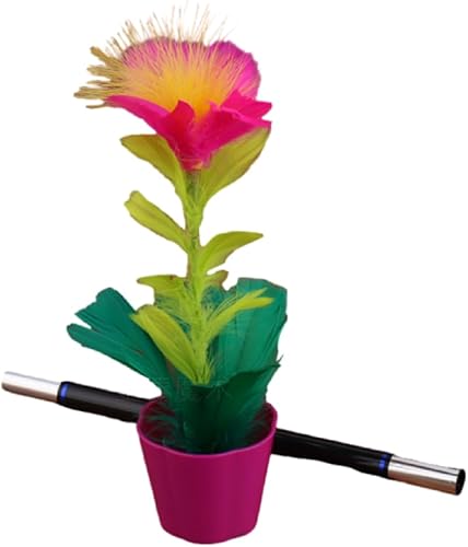 Suministros para hacer joyas, ramo de plumas de LRESJJIUJ Magic, un ramo de flores que aparecen de la nada, varitas, técnicas mágicas simples,