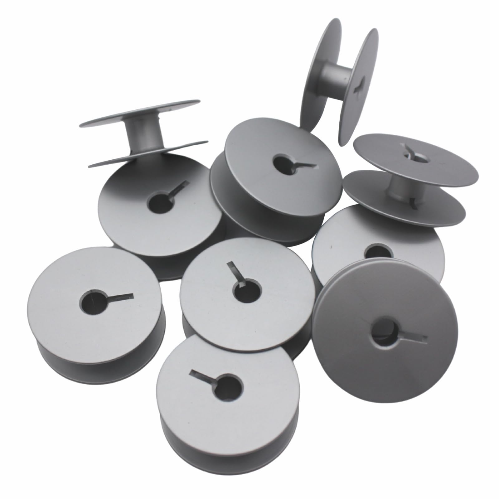 Cutex 10 Pk 32mm Wide Large Capacity Aluminum Bobbins Compatible with Durkopp Adler 667, 867, 868