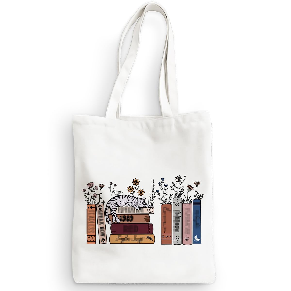 Inspired Tote Bag Book Decor Book Lovers Gifts Bookworm Bookish Gifts Music Love Gifts for Women Girls Friends Mothers Day Christmas Birthday Gift Reusable Beach Bag Grocery Shopping Bag