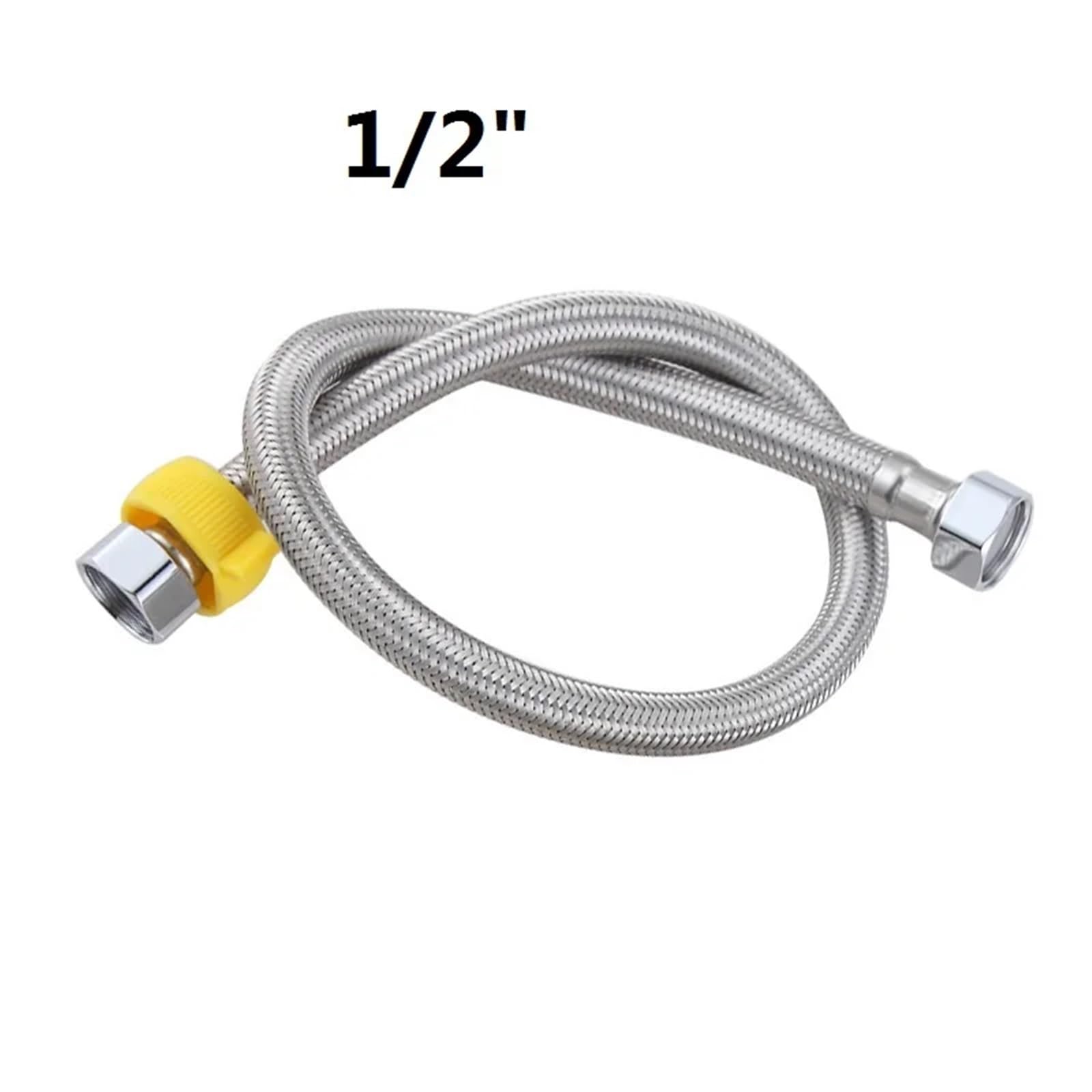 uyaux De Raccordement Robinets Lot de 2 tuyaux d'arrivée d'eau Chaude et Froide, 20 cm à 2 m, en Acier Inoxydable 304, Flexibles de raccordement for Chauffage Domestique(200cm)