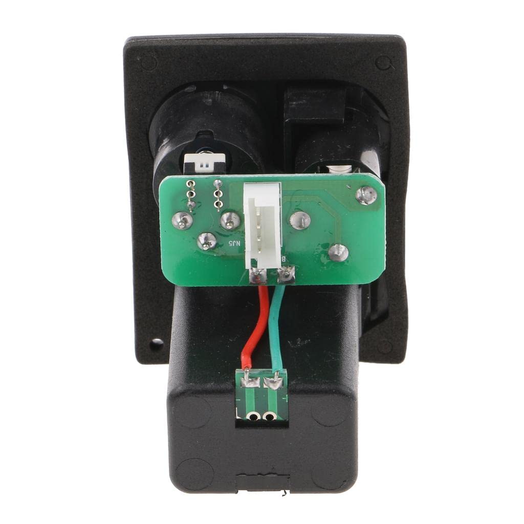 GIANTE 9V Guitar Bass EQ Pickup Battery Box Case w/Contact Clip Jack Circuit Black (57014492GN)